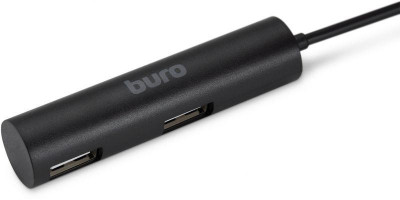 Разветвитель USB 2.0 BU-HUB4-0.5R-U2.0 4порт. черн. BU-HUB4-0.5R-U2.0 BURO 436325