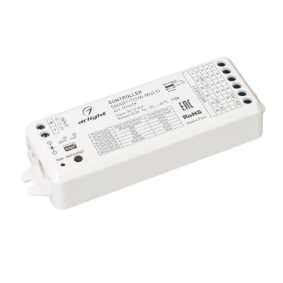 Контроллер SMART-TUYA-MULTI (12-24В 5х3А RGB-MIX 2.4G) (IP20 пластик 5 лет) Arlight 031679