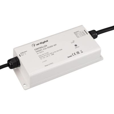 Контроллер SMART-K34-RGBW-WP (12-36В 4х5А 2.4G) (IP67 пластик 5 лет) Arlight 029919