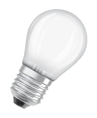 Лампа светодиодная филаментная Retrofit P 1.5Вт (замена 15Вт) матов. 2700К тепл. бел. E27 136лм угол пучка 300град. 220-240В OSRAM 4058075434127