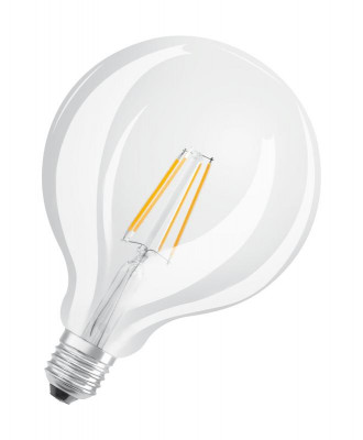 Лампа светодиодная филаментная SuperSTAR Deco 7Вт (замена 60Вт) прозр. 2200-2700К тепл. бел. E27 806лм угол пучка 300град. 220-240В диммир. OSRAM 4058075808942