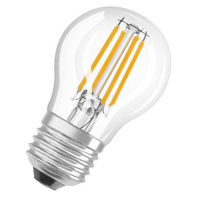Лампа светодиодная филаментная Retrofit P 6Вт (замена 60Вт) прозр. 2700К тепл. бел. E27 806лм угол пучка 300град. 220-240В OSRAM 4058075434882