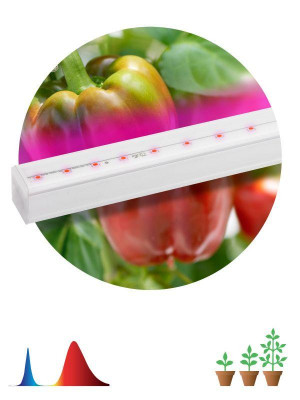 Светильник светодиодный для растений FITO-16W-Т5-N 16Вт 220-240В линейный для периода вегетации фиолет. свечение ЭРА Б0045233