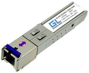 Модуль SFP WDM 25Гбит/с одно волокно SM SC Tx:1550/Rx:1310нм 13дБ до 20км GIGALINK GL-OT-SS13SC1-1550-1310