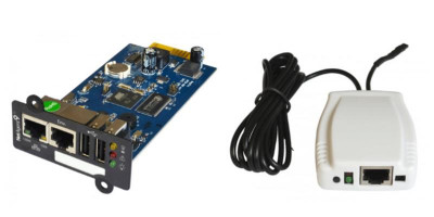 Модуль системы управления и мониторинга по протоколу SNMP внутр. подключения с датчиком окружающей среды температура/влажность/затопление GIGALINK GL-UPS-OL-SNMP-D