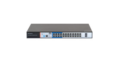 Коммутатор WEB Smart управляемый 24 PoE 802.3af/at портов 10/100/1000Мбит/с 8 до 250м cat.6 2хSFP 1000Мбит/с 400Вт APO&R GIGALINK GL-SW-G205-24P