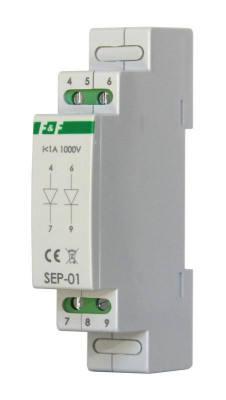 Разделитель сигналов 12-600В AC/DC монтаж на DIN-рейке F&F EA09.001.005