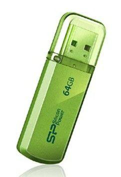 Флеш-диск 64Гбайт Helios 101 SP064GBUF2101V1N USB2.0 зел. SILICON POWER 785967