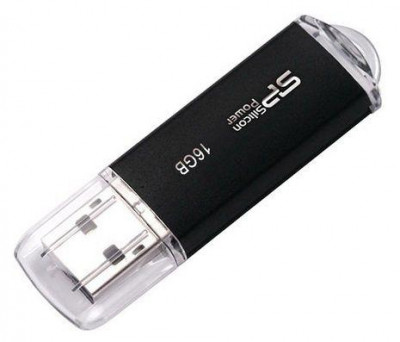 Флеш-диск 16Гбайт Ultima II-I Series SP016GBUF2M01V1K USB2.0 черн. SILICON POWER 662554