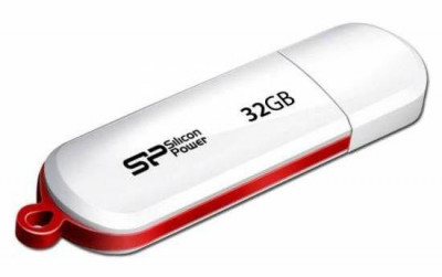 Флеш-диск 32Гбайт LuxMini 320 SP032GBUF2320V1W USB2.0 бел. SILICON POWER 689479