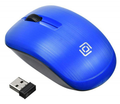 Мышь 525MW син. оптическая 1000dpi беспроводная USB 2but 525MW BLUE ОКЛИК 1090723