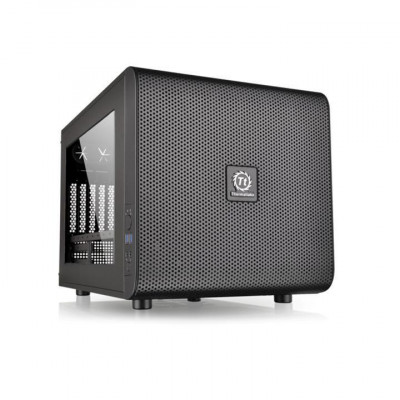 Корпус Core V21 черн. без БП mATX 11х120мм 7x140мм 1x200мм 2хUSB3.0 audio bott PSU CA-1D5-00S-1WN THERMALTAKE 316425