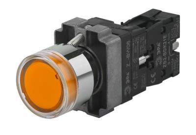 Кнопка управления LAY5-BW3561 с подсветкой желт. 1з BBT50-BW-K05E ЭРА Б0045662