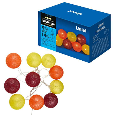 Гирлянда ULD-S0135-010/STB/2AA WARM WHITE IP20 TANGLES-3 