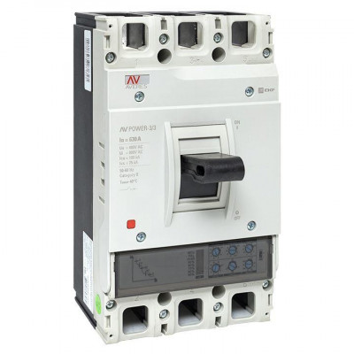 Выключатель автоматический 630А 100кА AV POWER-3/3 ETU2.0 AVERES EKF mccb-33-630H-2.0-av