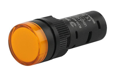 Лампа AD16DS(LED) матрица 16мм желт. 24В AC/DC BLS10-ADDS-024-K05-16E ЭРА Б0045610