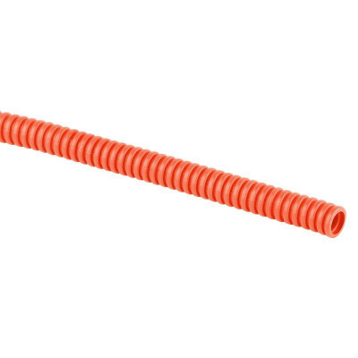 Труба гофрированная ПНД легкая d20мм GOFR-20-100-HD-OR с протяжкой оранж. (уп.100м) ЭРА Б0051804