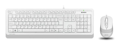 Комплект клавиатура+мышь Fstyler F1010 клавиатура бел./сер. мышь бел./сер. USB Multimedia F1010 WHITE A4TECH 1147556