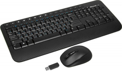 Комплект клавиатура+мышь 2000 клавиатура черн. мышь черн. USB беспроводная Multimedia M7J-00012 MICROSOFT 643126