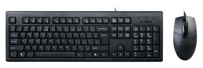 Комплект клавиатура+мышь KRS-8372 клавиатура черн. мышь черн. USB KRS-8372 A4TECH 477618