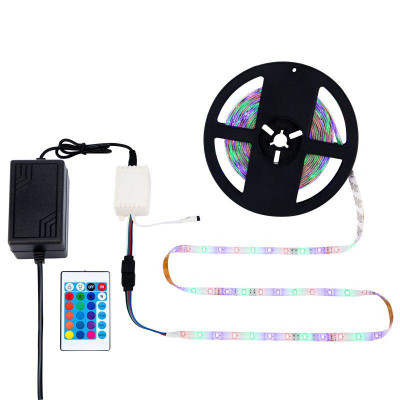 Комплект светодиодной ленты 5м с блоком питания и RGB контроллером IP65 RGB Lamper 142-402