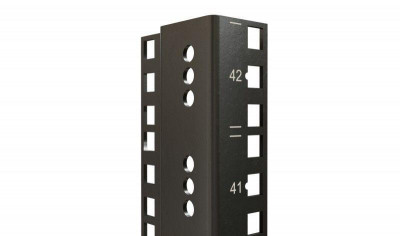 Профиль монтажный 19дюйм высотой 32U смаркировкой юнитов для шкафов TTR TTB RAL9005 CTRM19-32U-RAL9005 черн. (уп.2шт) Hyperline 445437