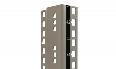 Профиль монтажный 19дюйм высотой 18U смаркировкой юнитов для шкафов TTR TTB RAL7035 CTRM19-18U-RAL7035 сер. (уп.2шт) Hyperline 445441