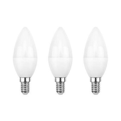 Лампа светодиодная 9.5Вт CN свеча 6500К E14 903лм (уп.3шт) Rexant 604-203-3