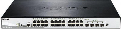 Коммутатор настраиваемый DGS-1510-28XMP/A1A 24G 24PoE+ 370Вт D-Link 1359422