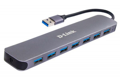 Разветвитель USB 3.0 DUB-1370 7 портов черн. DUB-1370/B1A DUB-1370/B1A D-Link 1853561