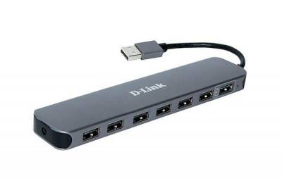 Разветвитель USB 2.0 DUB-H7 7 портов черн. DUB-H7/E1A DUB-H7/E1A D-Link 147041