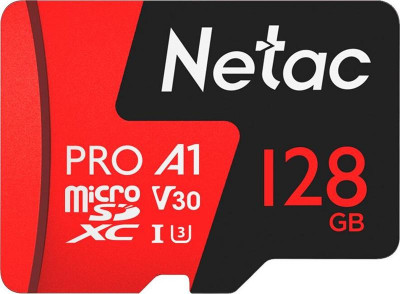 Карта памяти MicroSD P500 Extreme Pro 128GB Retail version card only Netac NT02P500PRO-128G-S