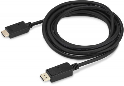 Кабель аудио-видео v. 1.2 DisplayPort (m)/HDMI (m) 3м. позолоч. контакты черн. (BHP DPP_HDMI-3) BURO 1147193