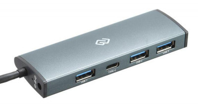 Разветвитель USB-C HUB-3U3.0С-UC-G 4порт. сер. HUB-3U3.0С-UC-G Digma 1088650