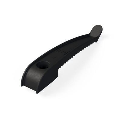 Держатель круглого кабеля односторонний для прямого монтажа на 8 мест в гофроящике черн. (уп.200шт) Промрукав PR13.0491