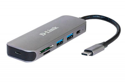Концентратор DUB-2325/A1A с 2 портами USB 3.0 1 портом USB Type-C D-Link 1746196