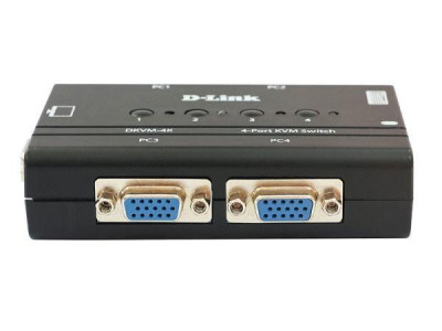 Переключатель DKVM-4K/B2B 4-порт. KVM- с портами VGA и PS/2 D-link 158493