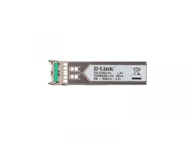 Трансивер SFP промышленный S350LHX/A1A с 1 портом 1000Base-LHX для одномод. оптич. кабеля (до 50км) D-Link 1607593