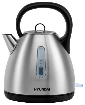 Чайник электрический HYK-S3602 1.7л 2000Вт (корпус: нерж. сталь) серебр./черн. HYUNDAI 1502888