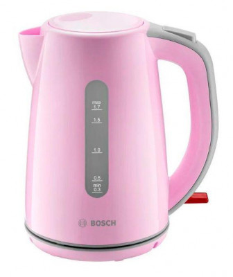 Чайник электрический TWK7500K 1.7л 2200Вт (корпус: пластик) роз./сер. Bosch 1672678