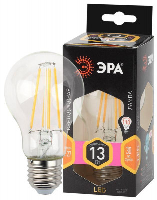 Лампа светодиодная филаментная F-LED A60-13W-827-E27 Эра Б0035027