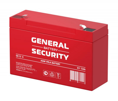Аккумулятор 6В 12А.ч General Security GS12-6