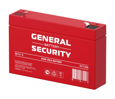 Аккумулятор 6В 7.2А.ч General Security GS7.2-6