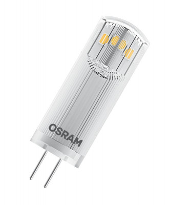 Лампа светодиодная LED Star 200лм 1.8Вт 2700К тепл. бел. G4 PIN угол пучка 300град. 12В (замена 20вт) прозр. пластик OSRAM 4058075431966