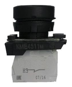 Выключатель кнопочный КМЕ 4520м УХЛ2 2но+0нз цилиндр IP54 черн. ЭлектротехникET012406