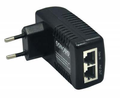 Инжектор PoE Fast Ethernet на 1 порт PoE - до 15.4W Midspan-1/151A OSNOVO 1000634328
