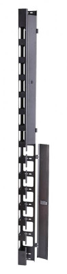 Организатор вертикальный с крышкой 47U S3000 для шкафов Ш=800мм (уп.2шт) Eurolan 60A-18-47-01-31BL