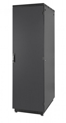 Шкаф Racknet S3000 42U 600х1000 передняя дверь метал. 1-ств. задняя дверь метал. 1-ств. черн. Eurolan 60F-42-6A-30BL