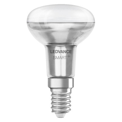 Лампа светодиодная LEDVANCE SMART+ R 3Вт RGBWК мультицвет E14 210лм R угол пучка 45град. 220-240В диммир. (замена 40Вт) прозр. пластик LEDVANCE 4058075609471
