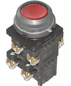 Выключатель кнопочный КЕ-182 У2 исп.2 3з+1р цилиндр IP54 10А 660В красн. Электротехник ET561463